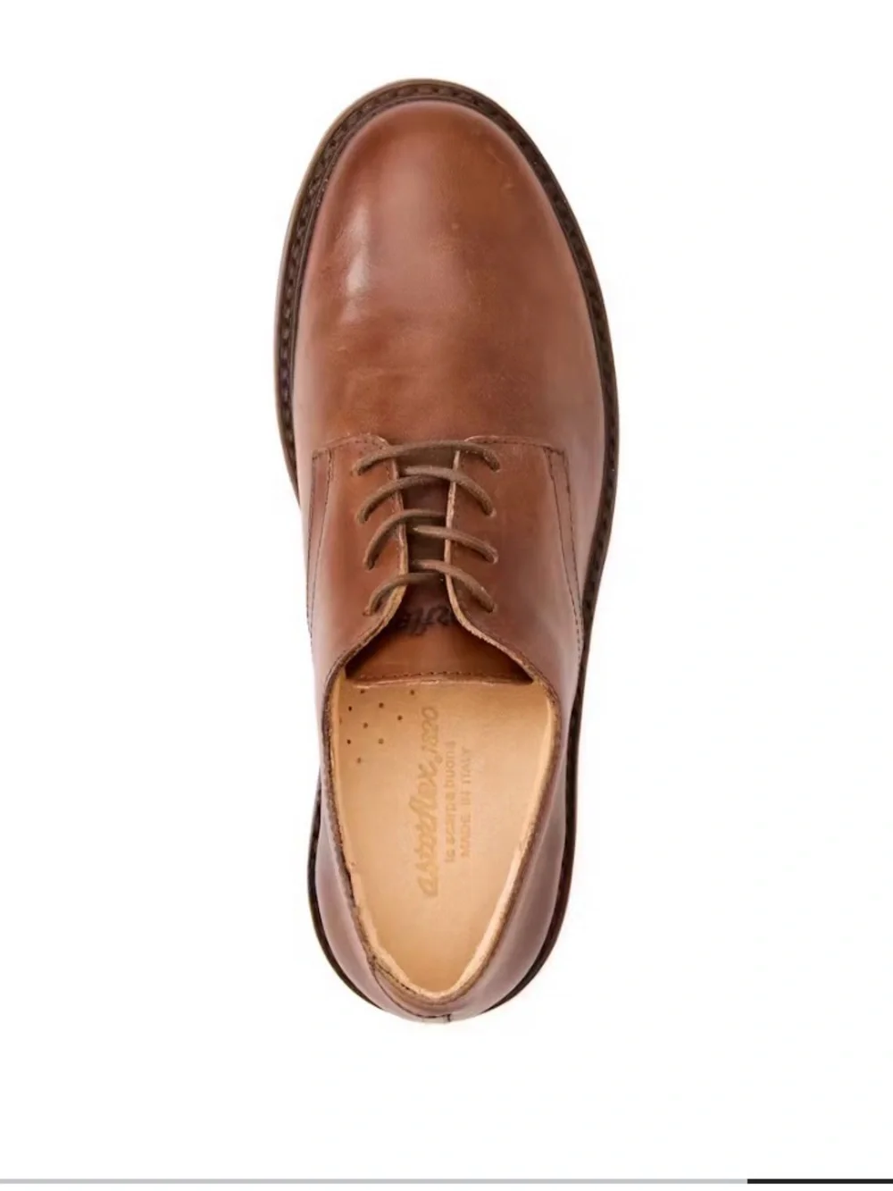 Astroflex Redflex Rubber, Brown — Classic Lace-Up Oxford Style